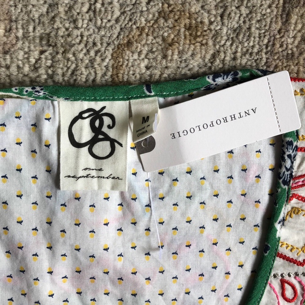 Anthropologie Swing Top/Blouse multicolor. Size M - Picture 3 of 6